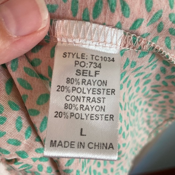 GiGiO Hydrangea Tiered Floral Cottagecore Patchwork Dress Sz Large - Picture 7 of 12